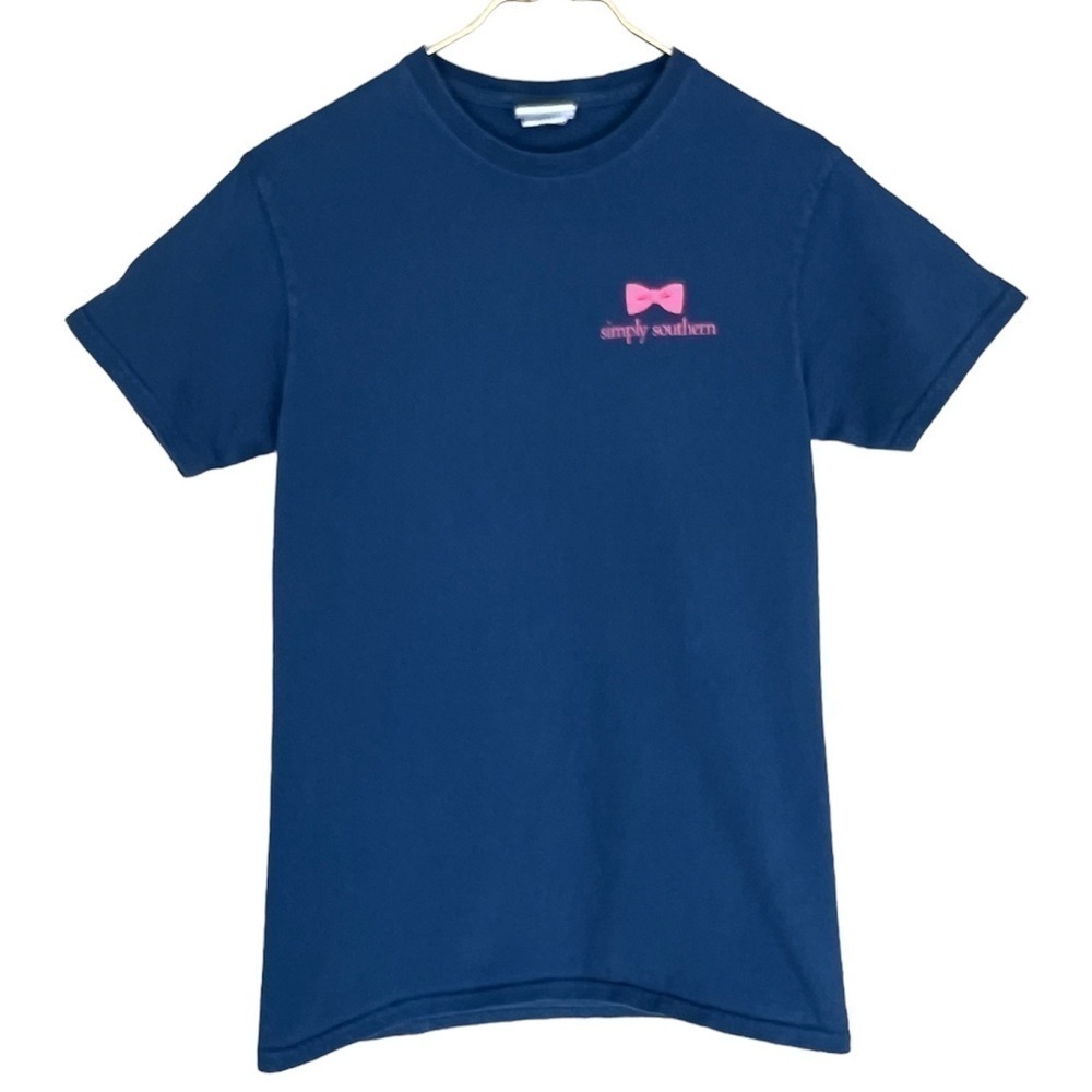 Simply Southern Preppiest Graphic Tee Bow Logo Shirt Small - Picture 2 of 8